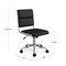 Martha Stewart Lulu Upholstered Office Chair in Black/Polished Nickel CH-240229-1-BK-MS - alternate 6