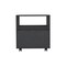 Homeroots 20" Black Wood One Drawer Nightstand 526150 - alternate 1