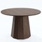 Homeroots 46" Brown Wood Pedestal Base Round Top Dining Table 720959 - alternate 1