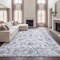 Jonathan Y Arabella Vintage Floral Border Non-Slip Machine-Washable Ivory/Gray 3 ft. x 5 ft. Area Rug VOR107F-3 - alternate 3