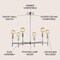 Jonathan Y Turing 28.5" Adjustable Height Metal LED Chandelier, Chrome JYL7458A - alternate 8