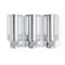 Homeroots Silver Heavy Duty Plastic Three Chamber Wall Mount Soap Dispenser 571492 - alternate 4