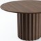 Homeroots 52" Brown Wood Pedestal Base Round Top Dining Table 720944 - alternate 2