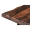 Homeroots 80" Dark Brown And Black Solid Wood And Metal Sled Base Dining Table 521823 - alternate 7