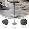 Flash Furniture Commercial All-Weather 24" Black Faux Marble HPL Tabletop with Silver RD Base ST-RD24-BKMAR-TR18S-GG - alternate 6