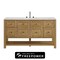 James Martin Vanities Breckenridge 60 in. Single Vanity, Light Natural Oak, w/ 3 CM Ethereal Noctis Silestone Top 330-V60S-LNO-FENC - alternate 1