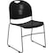 Flash Furniture Stack Chair, Frame, Black, 800 lb. Capacity RUT-188-BK-GG - alternate 1