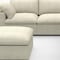Homeroots Khaki Linen Blend Modular L Shaped Six Piece Sofa and Chaise Sectional 716926 - alternate 4