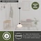 Vaxcel Huntley Mini Pendant Light, Oil Rubbed Bronze, White Schoolhouse Glass, 10-In. Wide P0463 - alternate 3