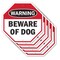 Signmission Warning Beware of Dog, 10 inch X 10 inch, Aluminum Metal Signs, 5PK OC-A-5Pack-10-337 - alternate 1
