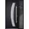 Vdomdoors Steel Door Deux 6500 Black Sidelight Exterior Window Stainless Inserts Single Modern Painted-W36+16 DEUX6500EXD-BLK-W36+16 x H80-Left-hand Inswing - alternate 2