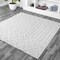 Jonathan Y Peralta Moroccan Diamond Ivory 5 ft Square Indoor/Outdoor Area Rug IBZ103D-5SQ - alternate 1