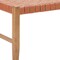 Homeroots 48in Tan and Brown Faux Leather and Solid Wood Upholstered Bench 668864 - alternate 4
