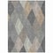 Homeroots 3' X 5' Pewter Gray And Gold Argyle Washable Indoor Outdoor Area Rug 613729 - alternate 5
