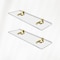 Fab Glass And Mirror Acrylic Shelf 6 x 14.5inces Bronze Bracket 3/4in Thickness Acrylic Pack of 2 AS19CC-6x14BR2P - alternate 1