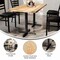 Flash Furniture Bennett 30 in x 60 in Solid Wood Indoor Tabletop in Natural with 22 in x 22 in Dining Height GSF-REC3060-NAT-T2222-GG - alternate 3