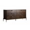 Homeroots 63" Dark Brown Manufactured Wood Six Drawer Double Dresser 473096 - alternate 2
