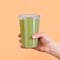 Smarty Had A Party 12 oz. Clear Blue Disposable Plastic Party Cups, 240PK 512C-BL-CASE - alternate 6