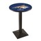 Holland Bar Stool Co 42" Blk Wrinkle Montana State Pub Table, 36" dia. Top L217B4236MontSt - alternate 1