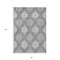 Homeroots 8' X 10' Gray Silver And Charcoal Ikat Washable Indoor Outdoor Area Rug 589155 - alternate 3