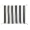 Homeroots 50" X 60" Gray and White Woven Cotton Striped Throw Blanket with Tassels 516594 - alternate 1