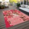 Homeroots 3' X 5' Coral Pink And Brown Abstract Washable Indoor Outdoor Area Rug 599556 - alternate 5