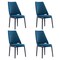 Manhattan Comfort Kara Dining Side Chair in Blue, PK4 2-DC057-BL - alternate 4