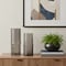Homeroots Set of Two Gray Glass Cylinder Table Vases, 2PK 632625 - alternate 6
