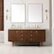 James Martin Vanities Amberly 72" Double Vanity, Mid-Century Walnut, w/ 3 CM Tajnar Eclos Top w/FreePower Wireless Charger 670-V72-WLT-FTJR - alternate 6