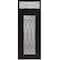 Vdomdoors Aluminum Door Iron 1600 Black Entry Steel Metal Classic Painted 36 x 92 (36 x 80+12)-Left Inswing IRON1600EXD-BLK-W36xH80+12-LH-I - alternate 1
