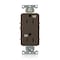 Leviton Plugs&Rcptcls, 15A, 125VAC, Brn, PBT, PK1 WDR15 - alternate 1