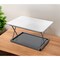 Homeroots 28" Adjustable White and Silver Stainless Steel Standing Desk Converter 397754 - alternate 3