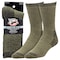 Railroad Sock Mens Crew Socks, 50% Merino Wool, 35% Acrylic, 13% Nylon, 2% Spandex, Olive, 6-12 M, 1 PR 2965 OL - alternate 1