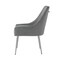 Homeroots Set of Two Light Gray and Silver Upholstered Velvet Dining Side Chairs 535384 - alternate 4