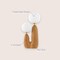Jonathan Y Oda 17.75" 2-Light Modern Bohemian Resin/Iron/Frosted Glass Danish Cactus LED Table Lamp, Brown Wood JYL4065A - alternate 4