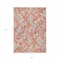 Homeroots 8' X 10' Coral And Orange Geometric Washable Indoor Outdoor Area Rug 609133 - alternate 5