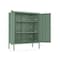 Manhattan Comfort 2-Piece Naomi Accent Cabinet and Storage Cabinet in Green 2-AF067-GR - alternate 3