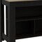 Homeroots Black and Natural 41in Kitchen Island With Storage 477871 - alternate 4