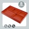 Acrimet Drawer Organizer Tray with 8 Compartments for Office, Makeup & Accessories (Red) 977.VM - alternate 5