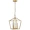 Jonathan Y Ojai 10" 3-Light Iron Classic Modern Pagoda LED Pendant Lantern, Brass Gold JYL7601B - alternate 4