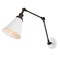 Jonathan Y Rover 7" Classic Industrial Metal Adjustable Arm LED Wall Sconce, White/Oil Rubbed Bronze JYL7462C - alternate 1