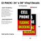 Signmission Cell Phone Flashing Unlocking, Vinyl Decals Only 24 Inch x 36 Inch, Vinyl Decal, 2PK DSB-2436-2PACK-CellPhoneFlashingUnlockin - alternate 2