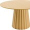 Homeroots 52" Brown Solid Wood Pedestal Base Round Top Dining Table 721022 - alternate 2
