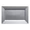 Smarty Had A Party 5.5" x 8.5" Silver Rectangular Plastic Dessert Plates (120 Plates), 120PK 6943-CASE - alternate 4