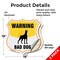 Signmission Beware Of Dog Shield Sign Warning Bad Do, 18 inch X 18 inch, Vinyl Decal, 2PK SHI-D-2PACK-18-361 - alternate 3