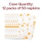 Smarty Had A Party White with Gold Paint Splatter Paper Dinner Napkins 600 Napkins, 600PK 3192-CASE - alternate 4