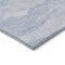 Homeroots 8' X 10' Sky Blue Striped Washable Indoor Outdoor Area Rug 608127 - alternate 5