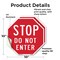 Signmission Stop Do Not Enter, 10 inch X 10 inch, Vinyl Decal, 2PK OC-D-2PACK-10-11 - alternate 2