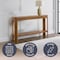 Alaterre Furniture Fluted Solid Wood Console Table 56 in Modern Entryway Table with Storage Shelf AFTBL-007 - alternate 2