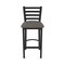 Holland Bar Stool Co 30" Stationary Bar Stool, Black Wrinkle, Graph Chalice Seat 40030BW019 - alternate 4